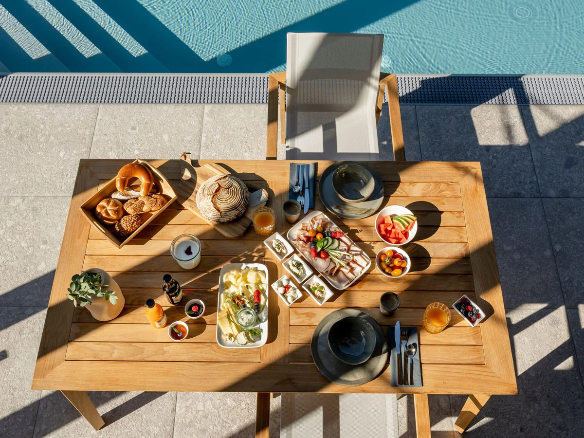 Julianhof Brunch am Pool