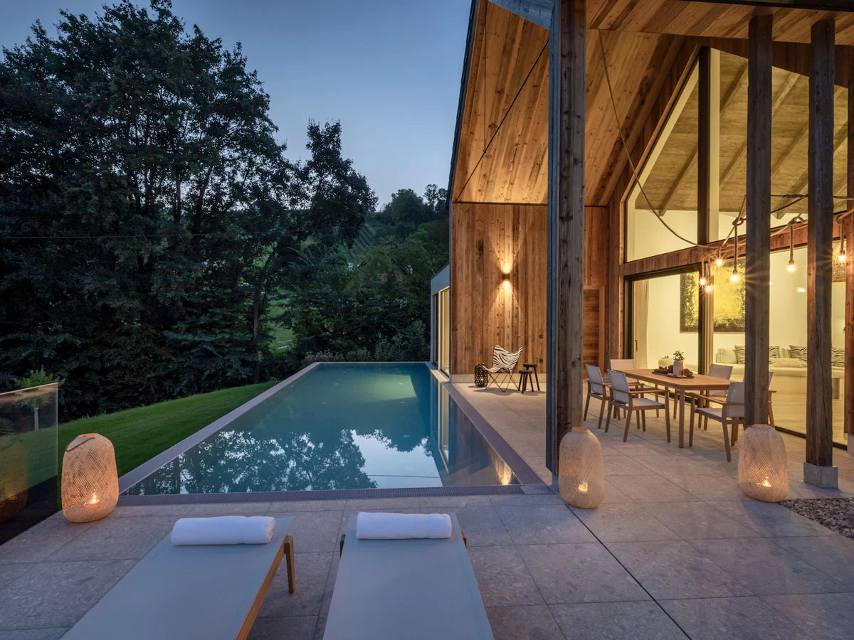 Julianhof Terrasse und Pool