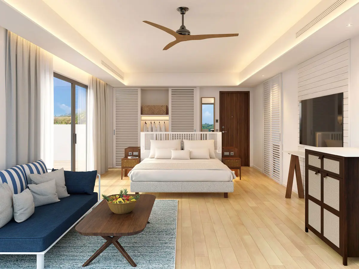 Six Senses La Sagesse Schlafzimmer