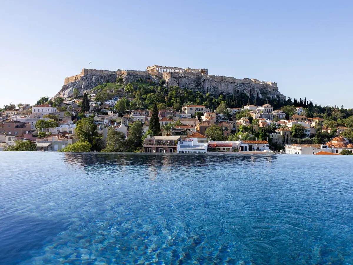The Dolli Athen Pool Sicht
