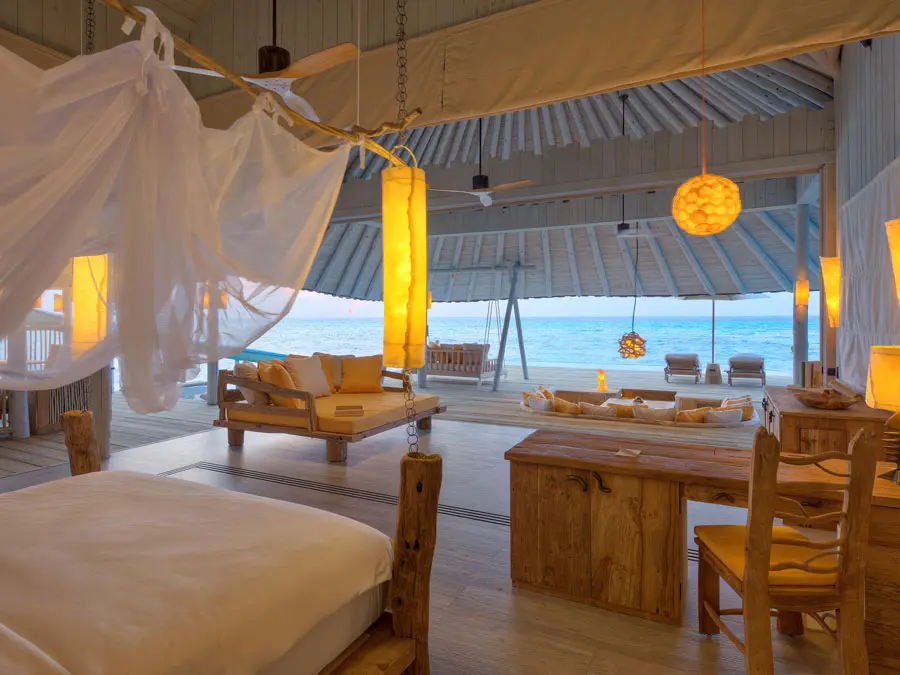 Soneva Secret Maldiven Overwater Villa Interior