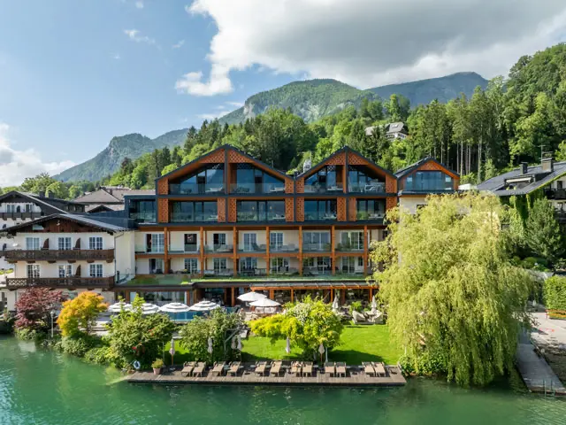 Seevilla Wolfgangsee Außenaufnahme Boutique-Hotel