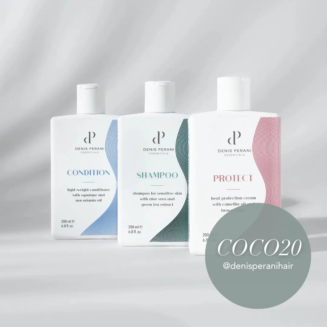 20% Rabatt auf Denis Perani Essentials Haarpflegeprodukte