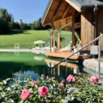 COCOtravel Rosenhof Teichlodges Badeteich Chalet Rosen