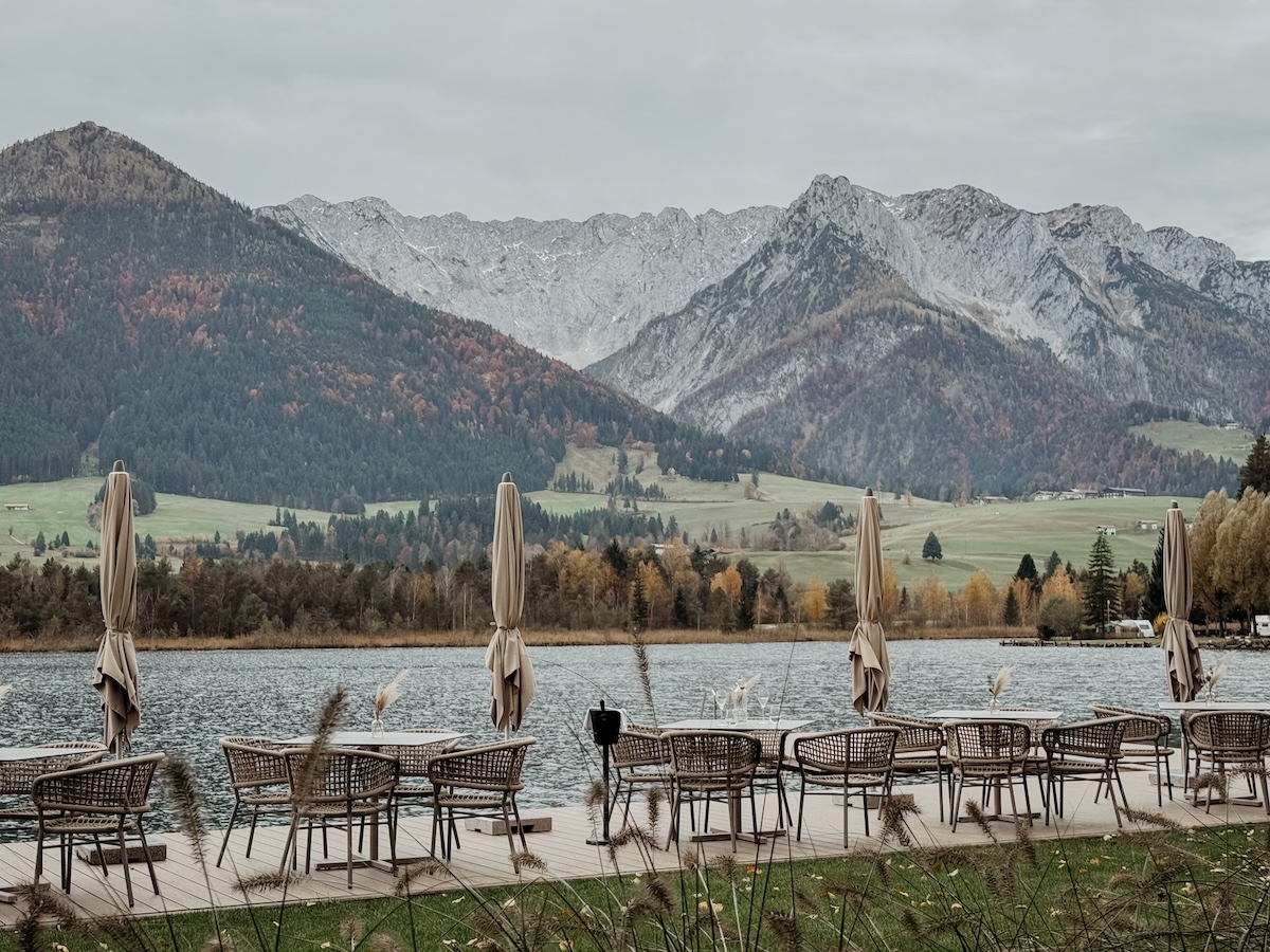 quer see terrasse COCOtravel lakeside walchsee