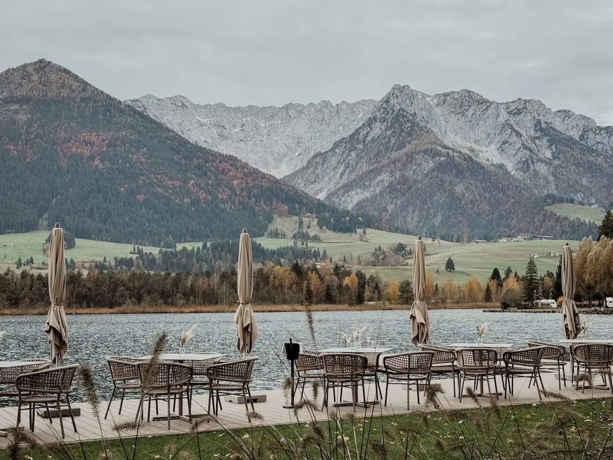quer see terrasse COCOtravel lakeside walchsee