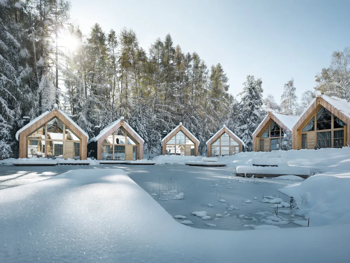 ADLER Lodge RITTEN Chalets am See Winter © Alex Filz ADLER Lodge RITTEN Chalets am See Winter © Alex Filz