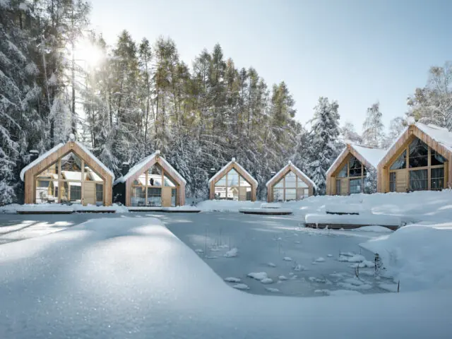 ADLER Lodge RITTEN Chalets am See Winter © Alex Filz