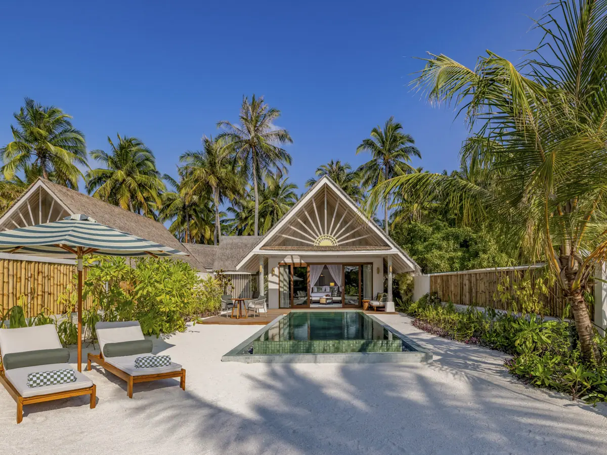 RAH GILI Maldives Beach Pool Villa Outdoor Shot